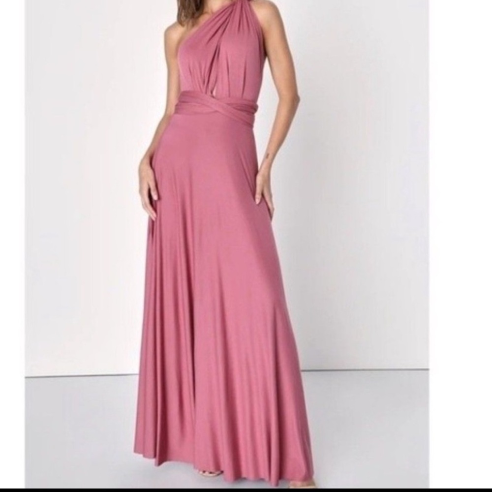 Lulus Tricks of the Trade Taupe Convertible Maxi Dress
